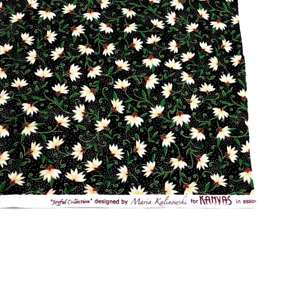 Joyful Mini Flowers Fat Quarter Fabric100% Cotton 18" x 21" Minimum Kanvas - Picture 3 of 6